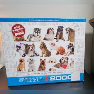 New In packaging 2000 Piece Eurographics Puzzle "The World of Dogs"